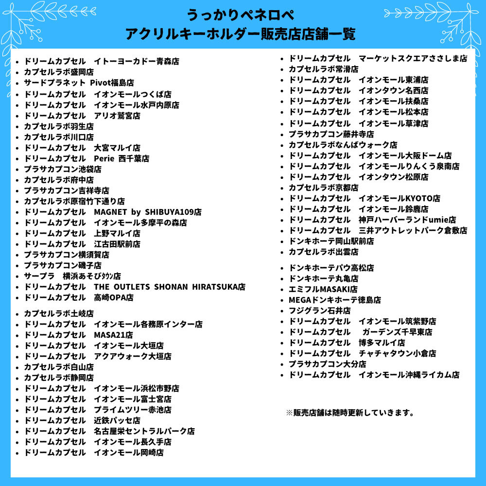 うっかりペネロペアクリルキーホルダー 商品画像