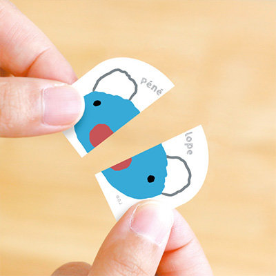 くつの絵あわせ目印ステッカー 商品画像